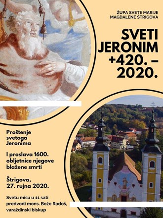 U Štrigovi proštenje svetog Jeronima i proslava 1600. obljetnice njegove smrti